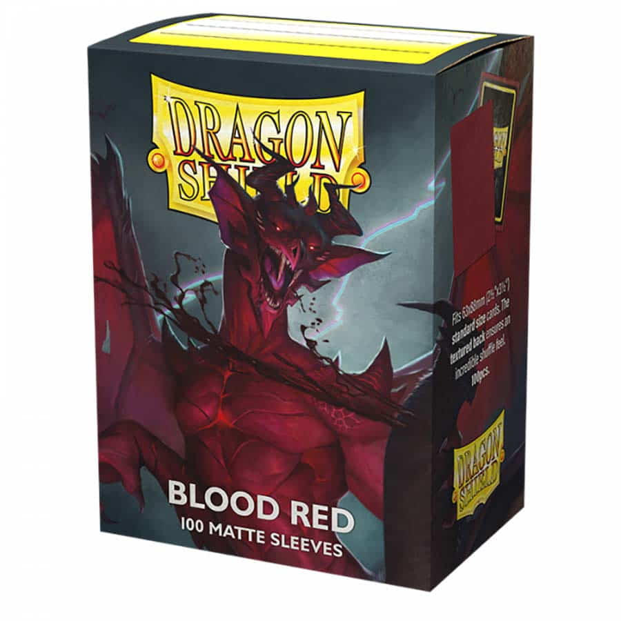 Dragon Shield: Matte (100 ct) - Blood Red