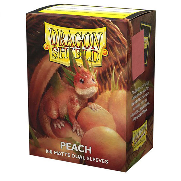 Dragon Shield: Dual Matte (100 ct) - Peach